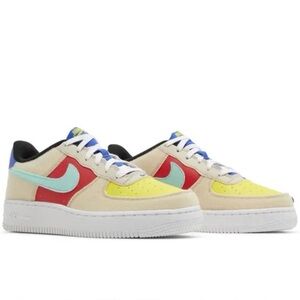 Nike Air Force 1 Low GS 'Multi-Color Velcro' Youth Size 7